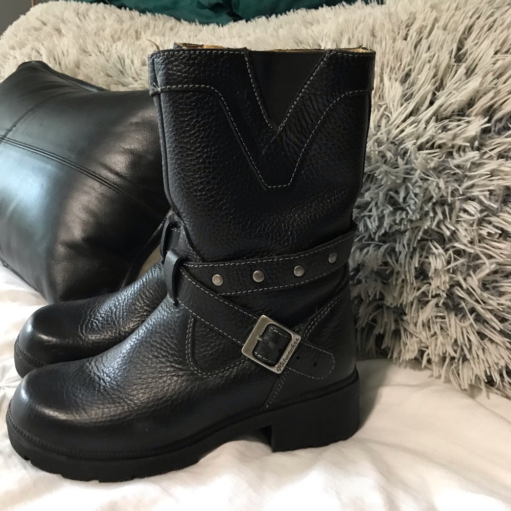 Milwaukee damsel leather motorcycle boots